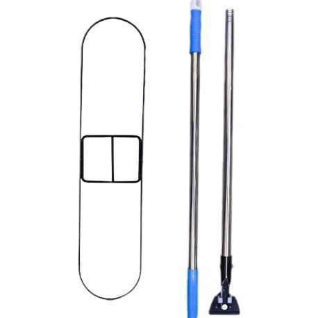 3 cotton mop handle with metal clamp